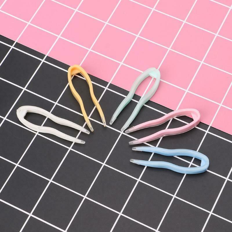 Contact Lens Tweezers Care Travel Clip Clamp Remover Tool Tips Random Color Kit