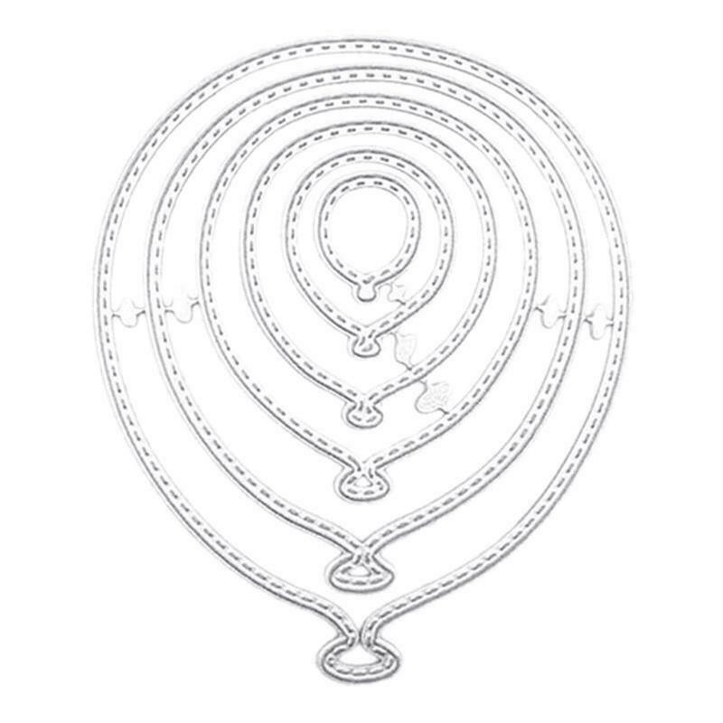 Balloon Metal Cutting Dies Stencil DIY Scrapbooking Album Paper Card Template