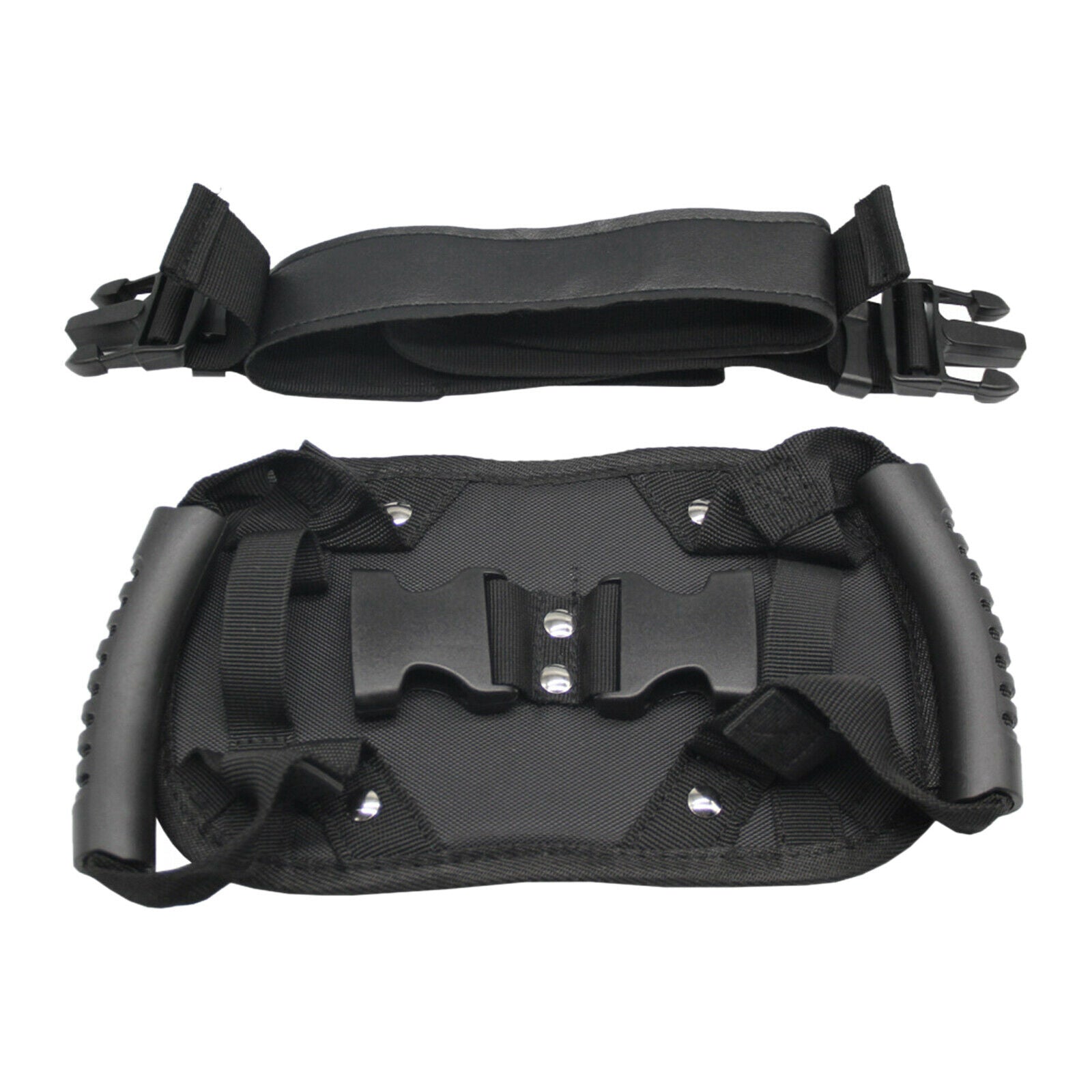 Motorcycle Rear Seat Safety Belt Passenger Grip Grab Handle Strap Non Slip