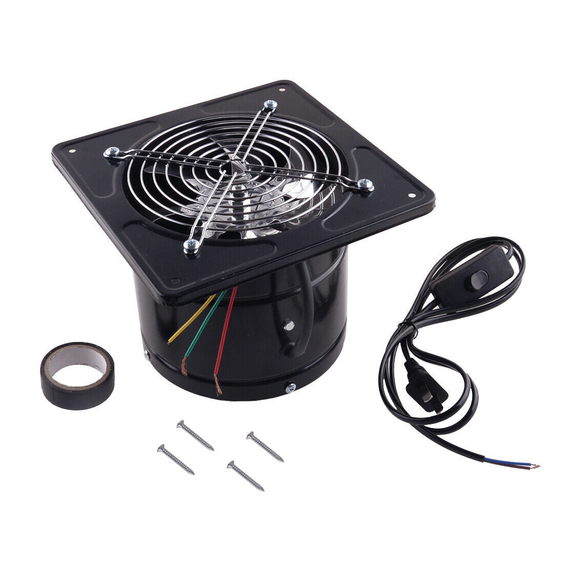 6" 40W 220V Wall Extractor Exhaust Fan Bathroom Kitchen Ventilation Blower top