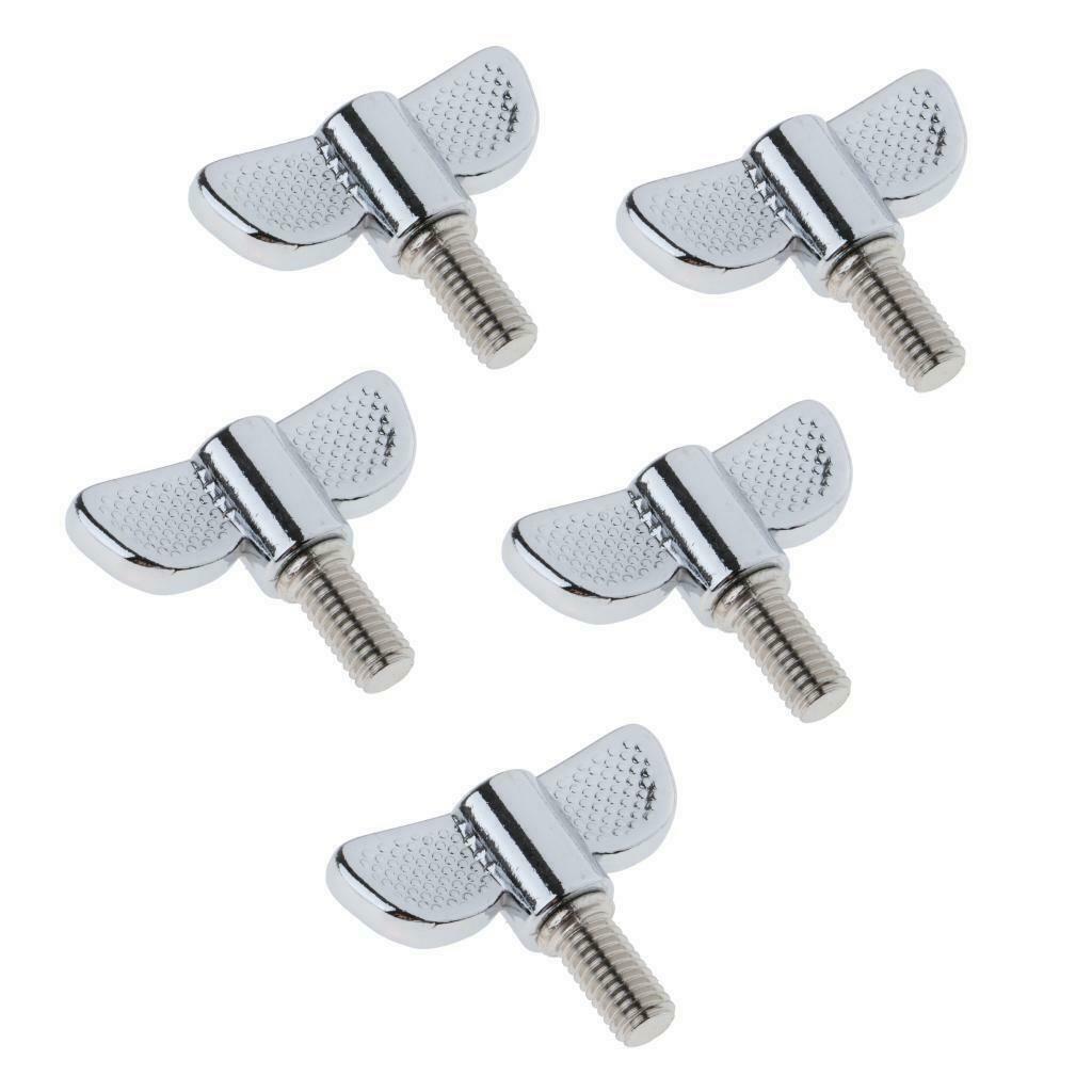 5Pcs 8mm Cymbal Stand Wing Nut for Practice Stage Performance M8x15mm