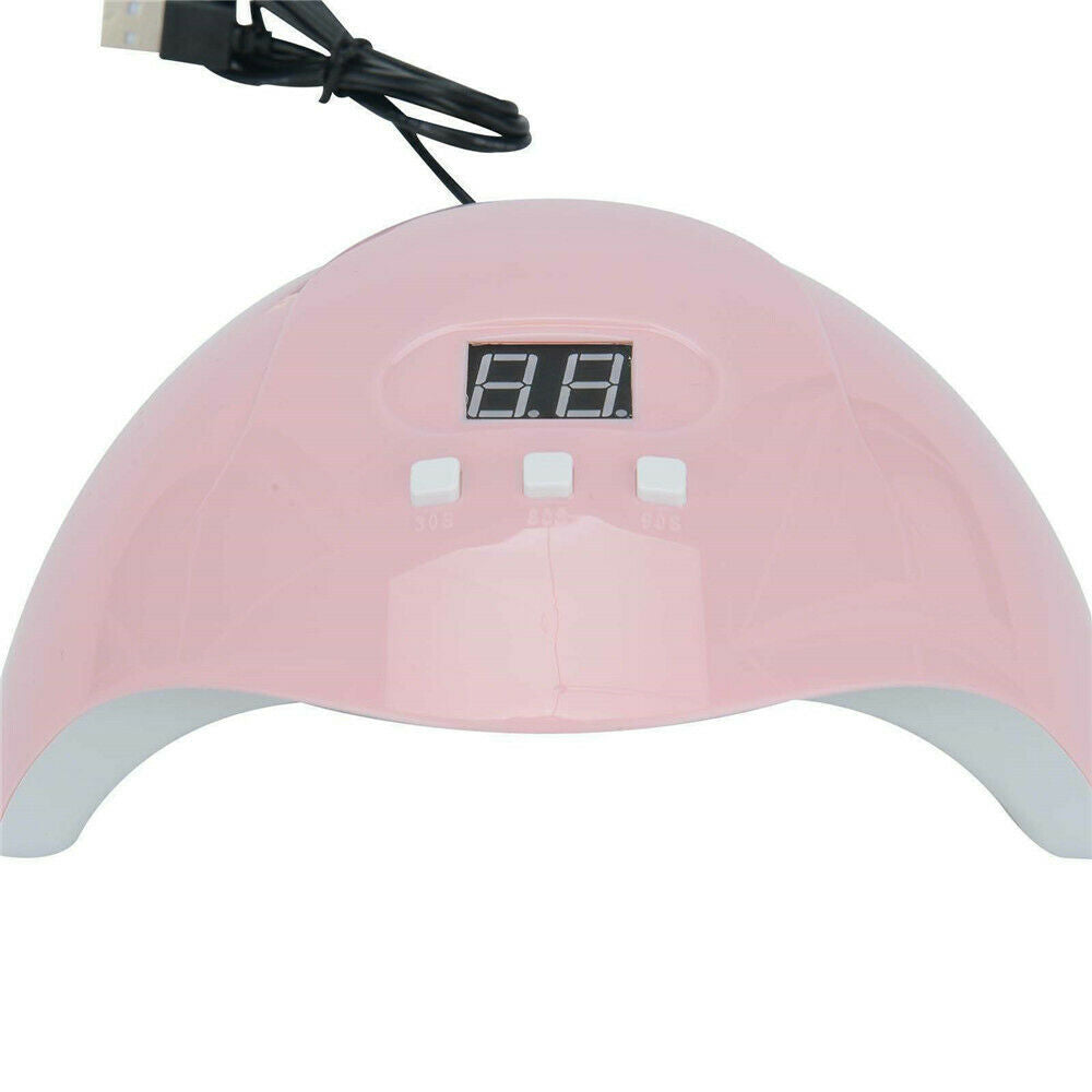 54W LED UV Nail Polish Dryer Lamp Gel Acrylic Curing Light Professional Tool HOT