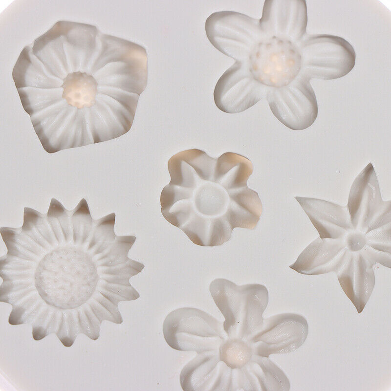 DIY Flowers Cake Shape Silicone Mold Decoration Chocolate Sugar Clay Craf.l8