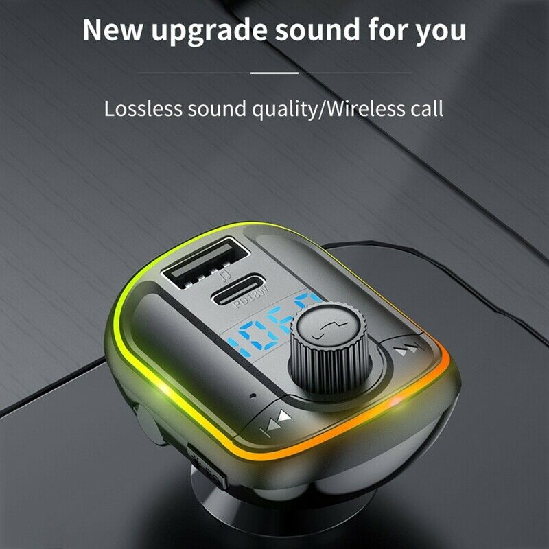 T829 Car MP3 Player Car Bluetooth Hands-Free 18W Fast Charge PD FM TransmitterM9