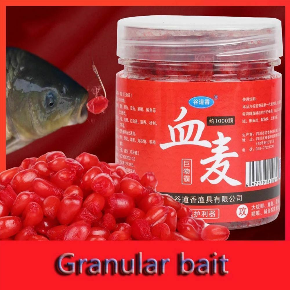 Durable Natural Blood Wheat Crankbaits Hooks Fishing Lures Carp Wheat Baits