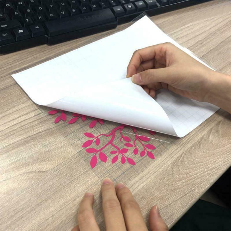 Adhesive Clear Vinyl Transfer Paper Tape Roll Clear Alignment Grid Art De JYDFA