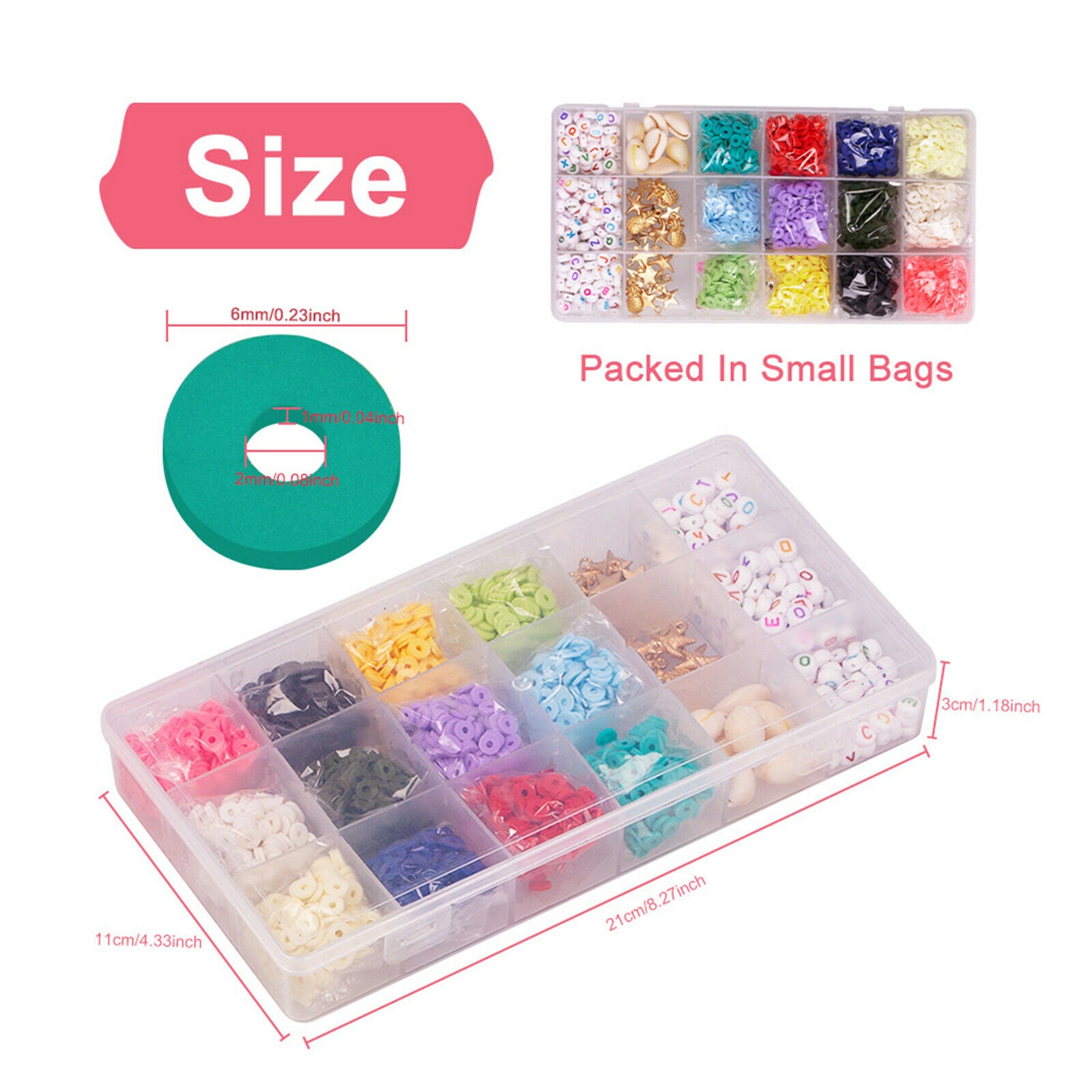 All in One 6mm Jewellery Making Set Findings Handmade DIY Beading Crafting