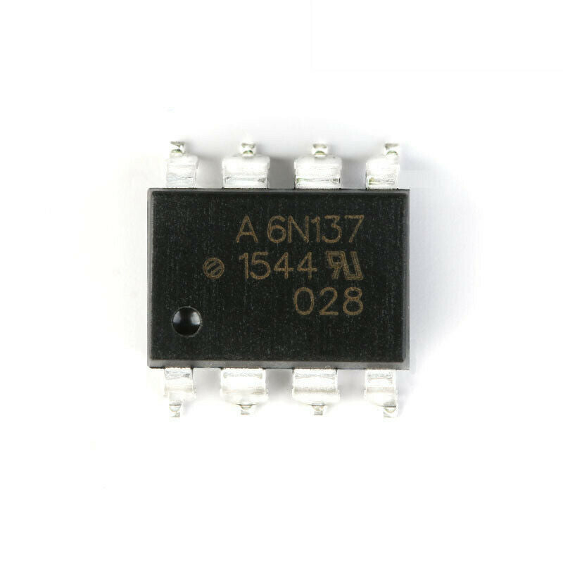 5pcs SMD Optocoupler 6N137-500E SMD-8 High CMR compatible with high speed TTL