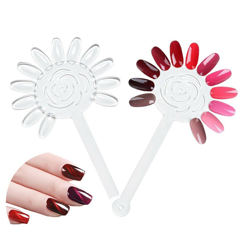 240 Packs Plastic Nail Practice Training Sticks Polish Display Board Wheel