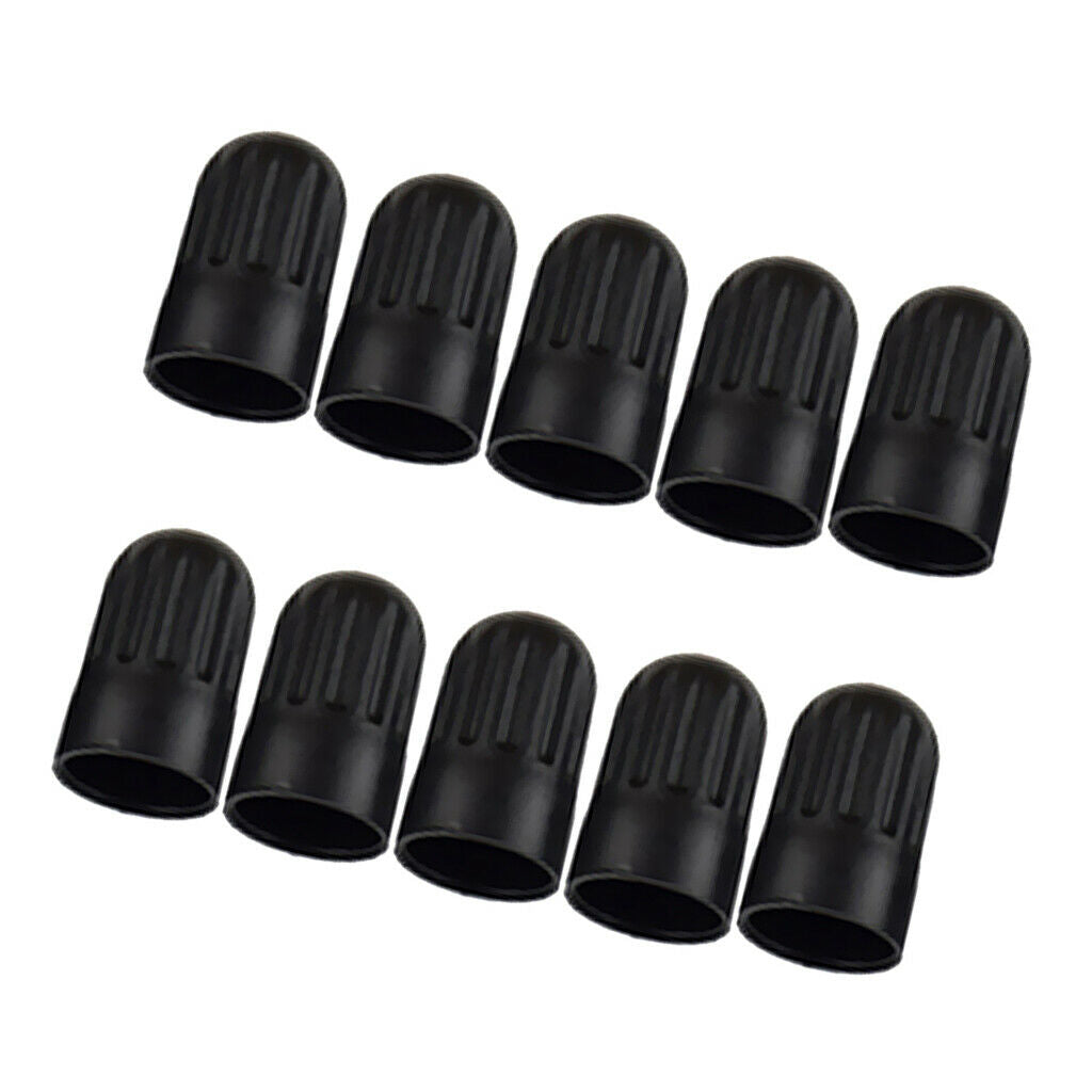 10 Pieces Black 17mm TPMS Tire Valve Stem Long Caps Cover for TR20008