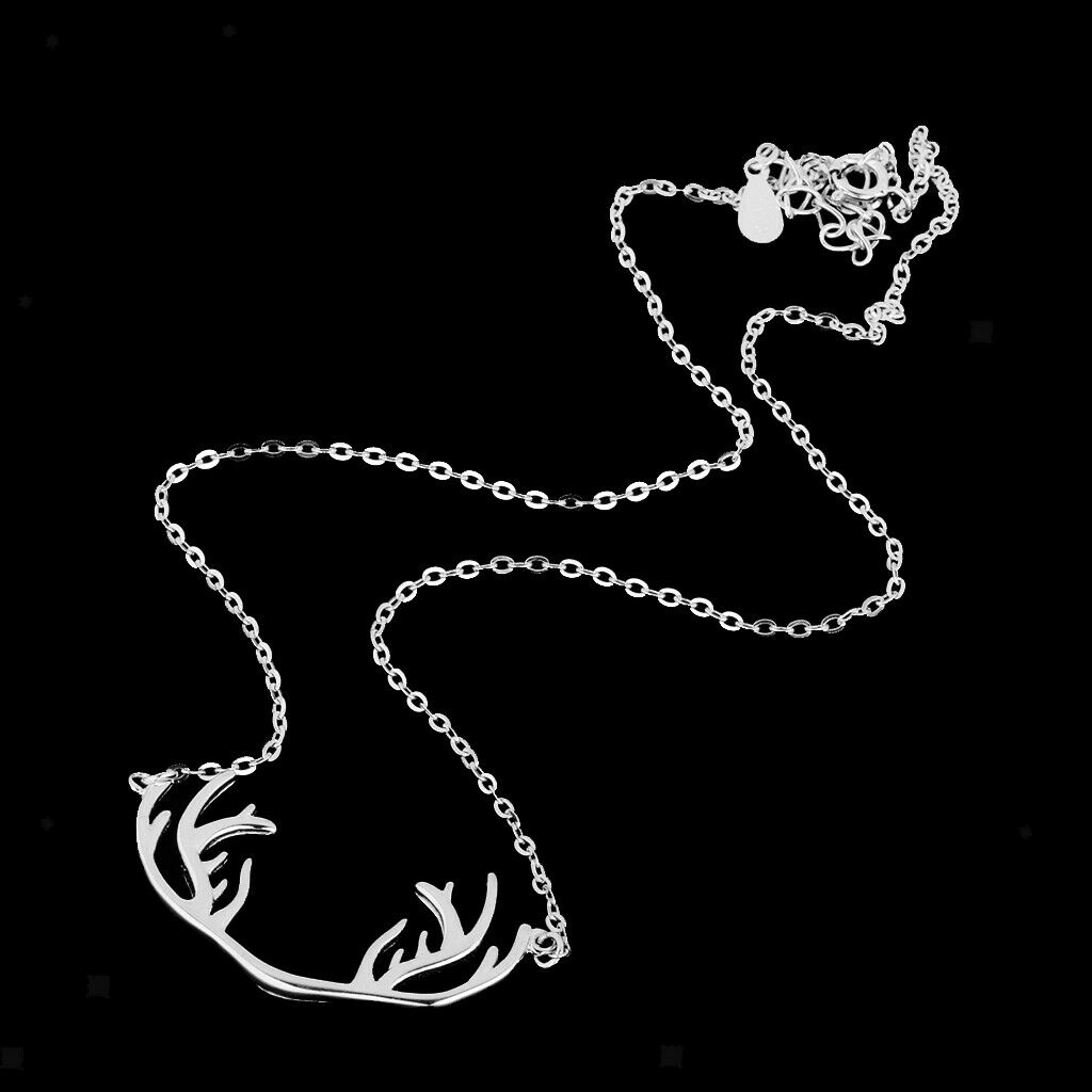 Fashion Deer Horn Short Clavicle Necklace Antlers Short Animal Choker Chain