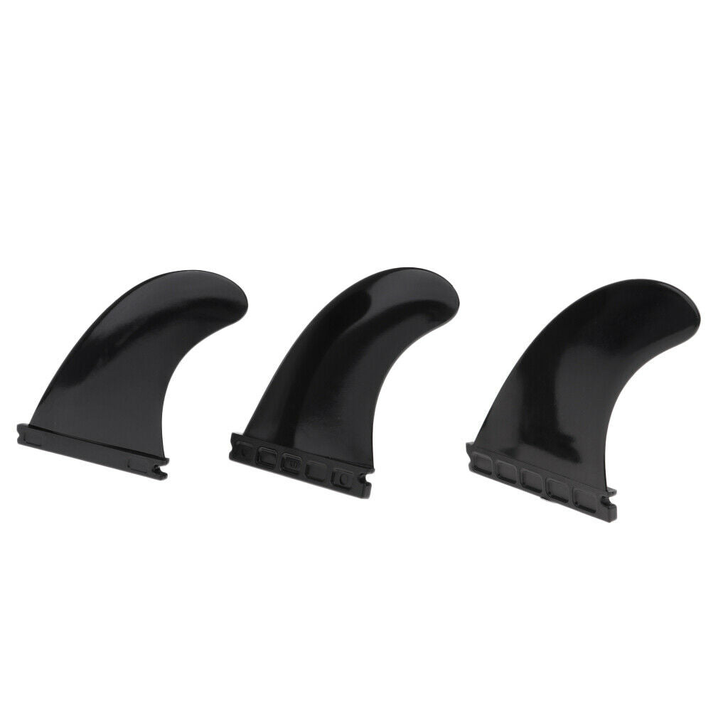 3 PCS Longboard Surfboard Fiberglass Nylon Surfing Thruster for Future Base