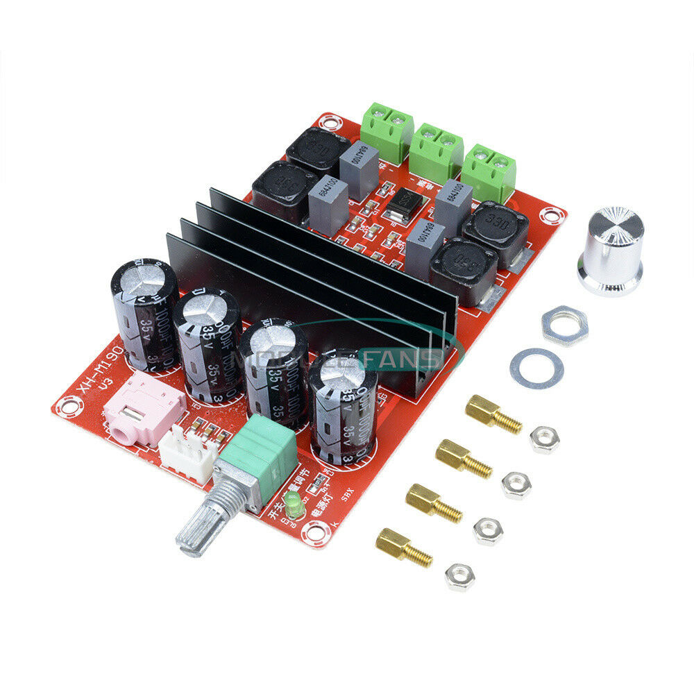 12V-24V 2x100W TPA3116 D2 Dual Channel Digital Audio Amplifier Board for Arduino