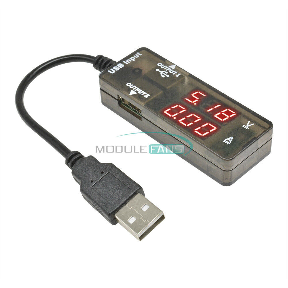 LED Red USB Charger Doctor Voltage Current Meter Tester Power Detector Cable