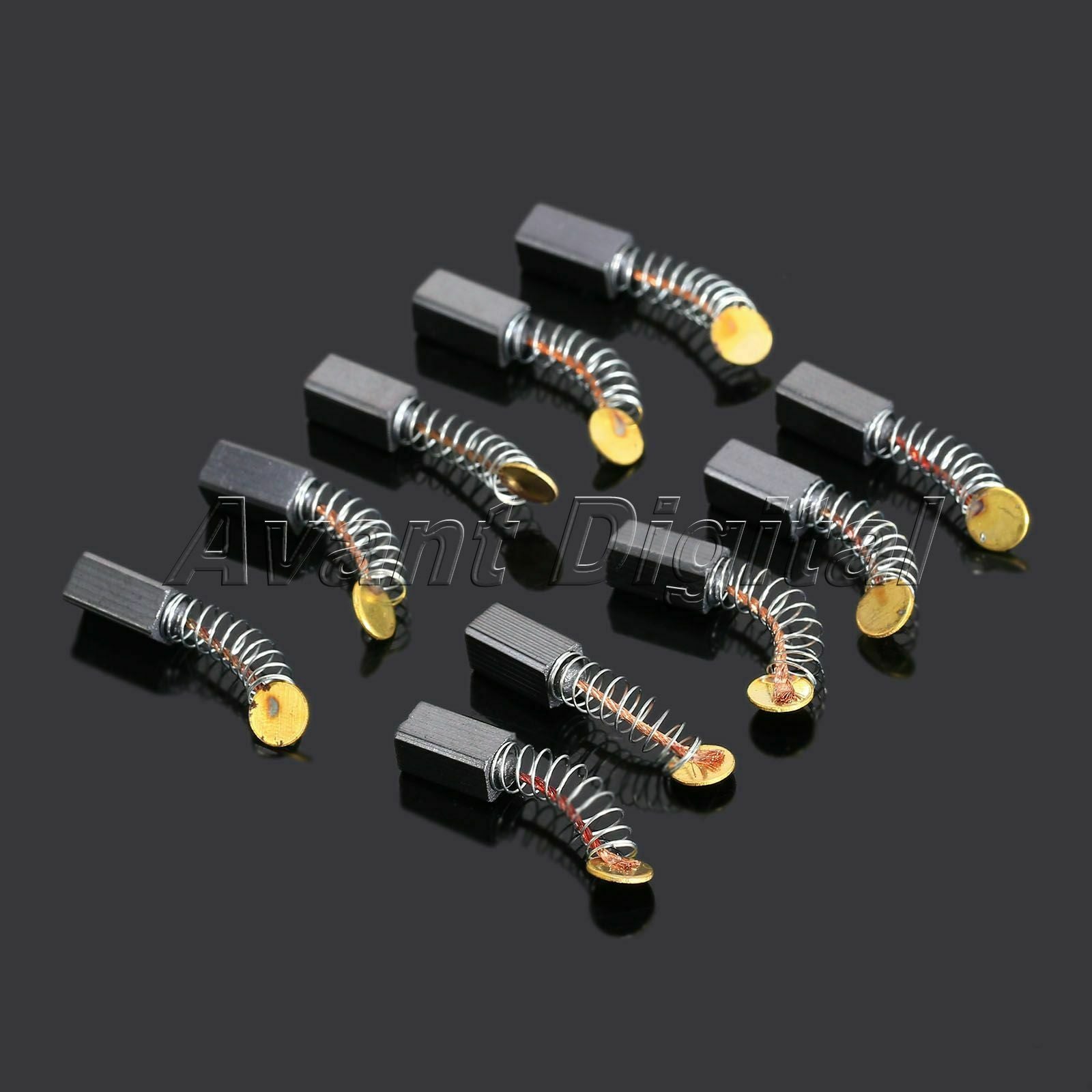 20Pcs 9mm Carbon Brush for Generic Electric Motor Micromotor 0.20"x 0.20"x 0.35"