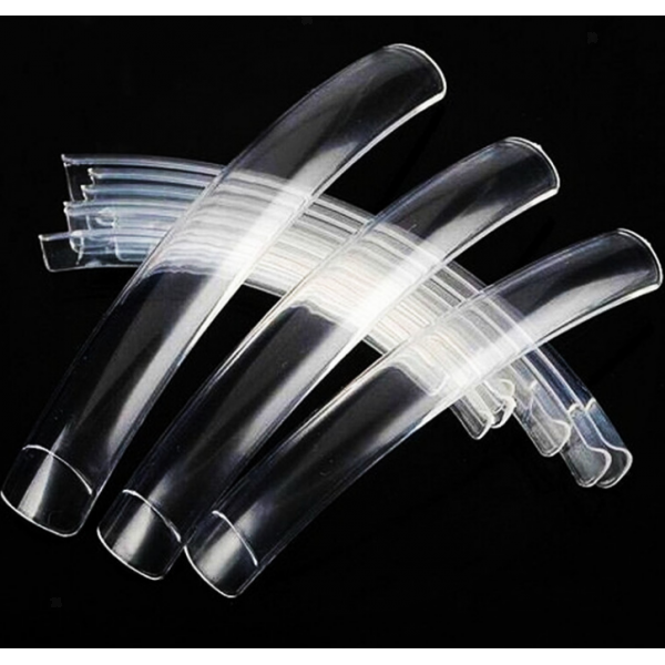 5 Pairs Extra Long Plastic French False Nail Art Care Salon Tips Clear