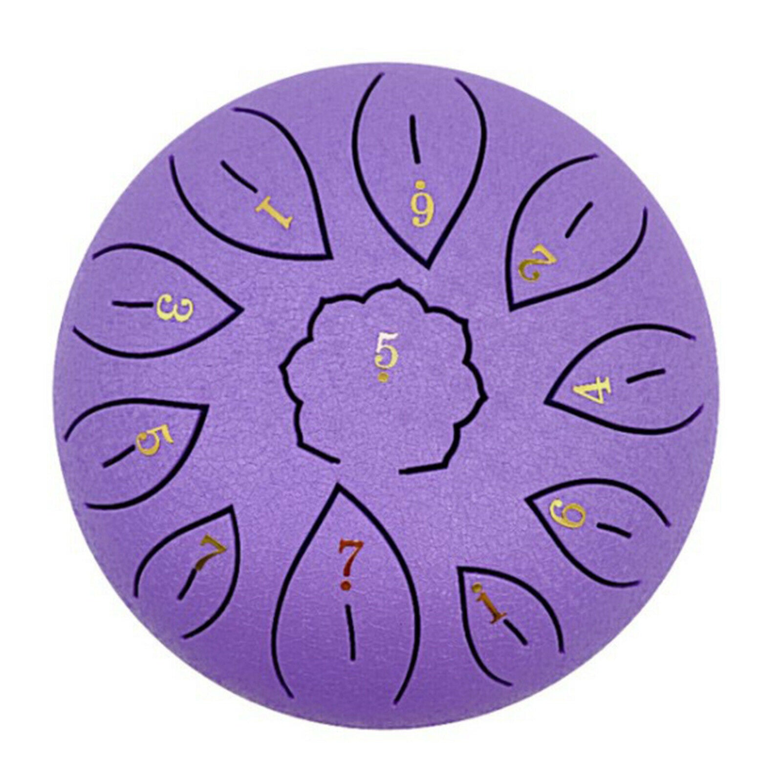 1pc 6 Inch Steel Drum w/ Drum Mallets Travel Bag Music Education Gift purple
