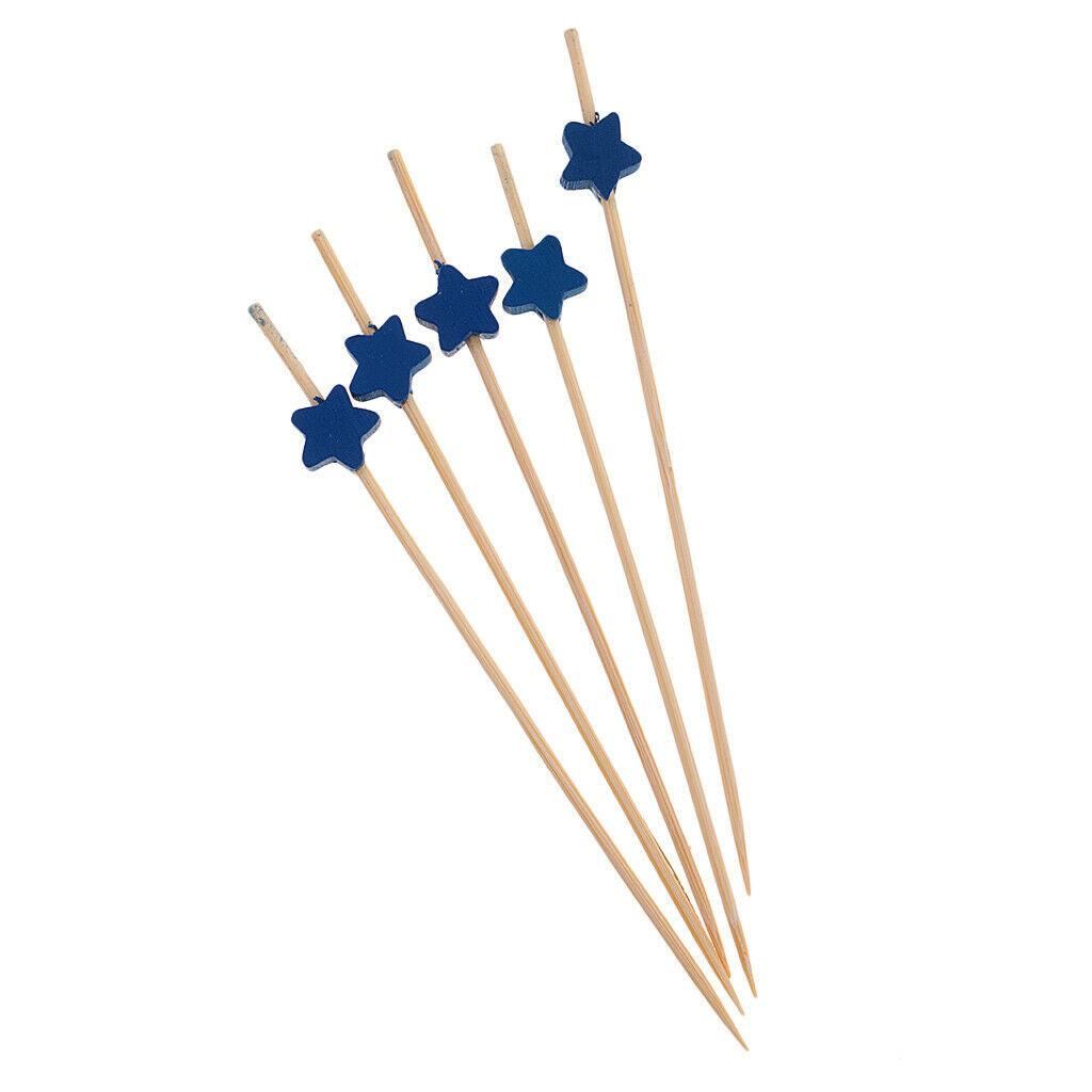 Pieces of 200 Star Bamboo Catering Paddle Finger Food Picks Cocktail Party