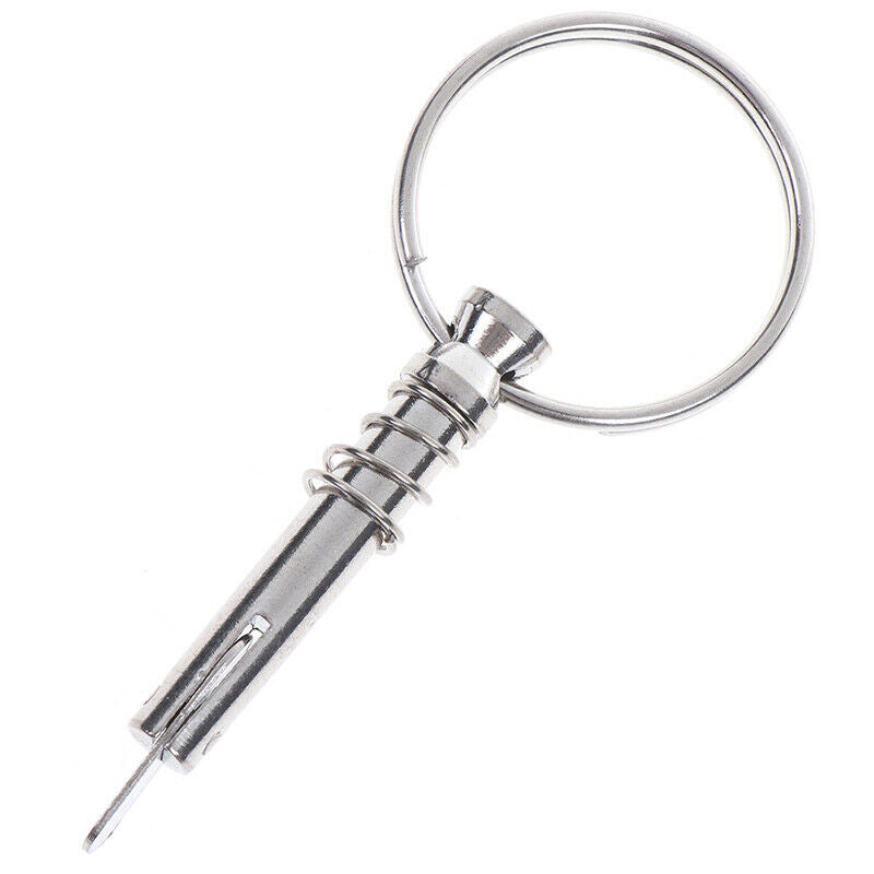 1pcs 6.3mm Stainless Steel Quick Release Pin ring for Boat Top Deck Hinge MaY1