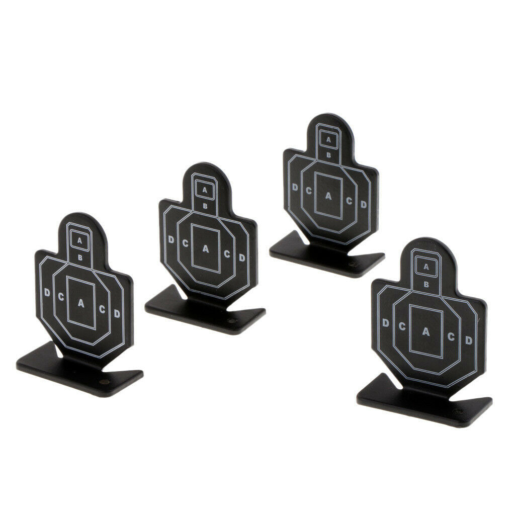 4pcs Heavy Duty Steel  Target Mini Silhouette Practice Target 7x5cm