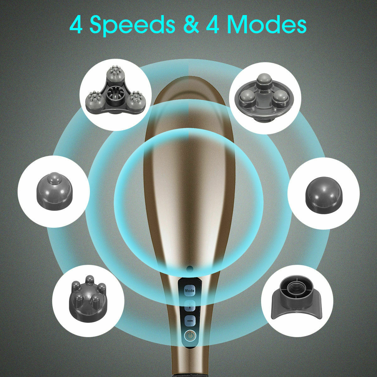 Multifunctional 7 in 1 Massage Stick CM5 Cordless Percussion Body Neck Back Feet