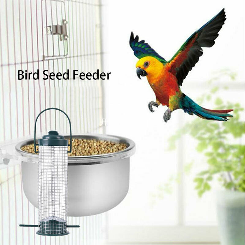 New Hanging Wild Bird Table Feeding Station Hanging Wooden Metal Garden F.l8