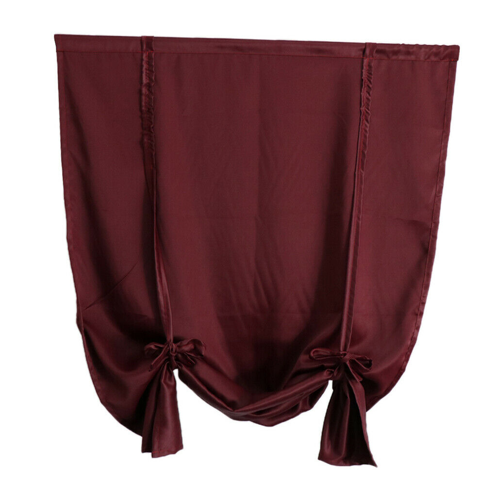 Blackout Curtain Window Curtains Room Darkening Roman Shades Red_2