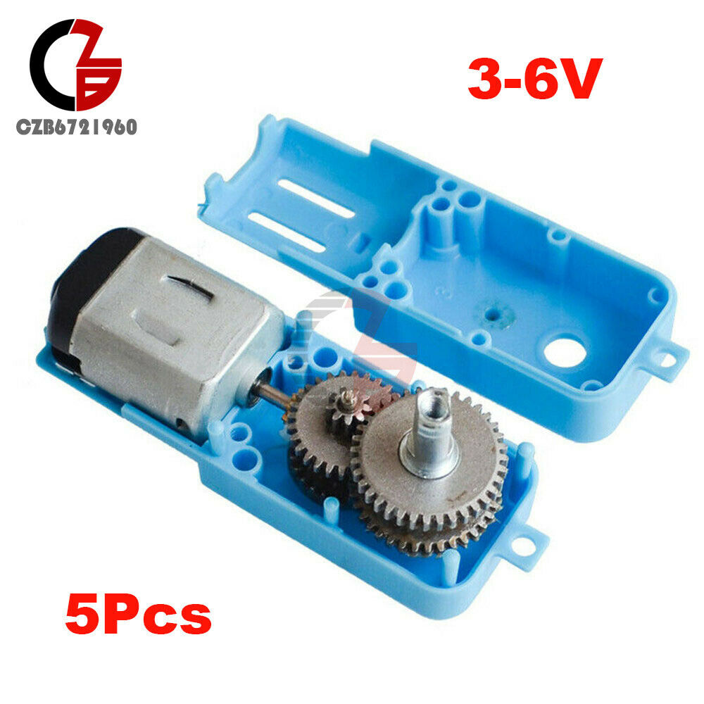 5x Anti Interferenz 1:90 Geared Motor TT Roboter Smart Auto Chassis DIY 3-6V