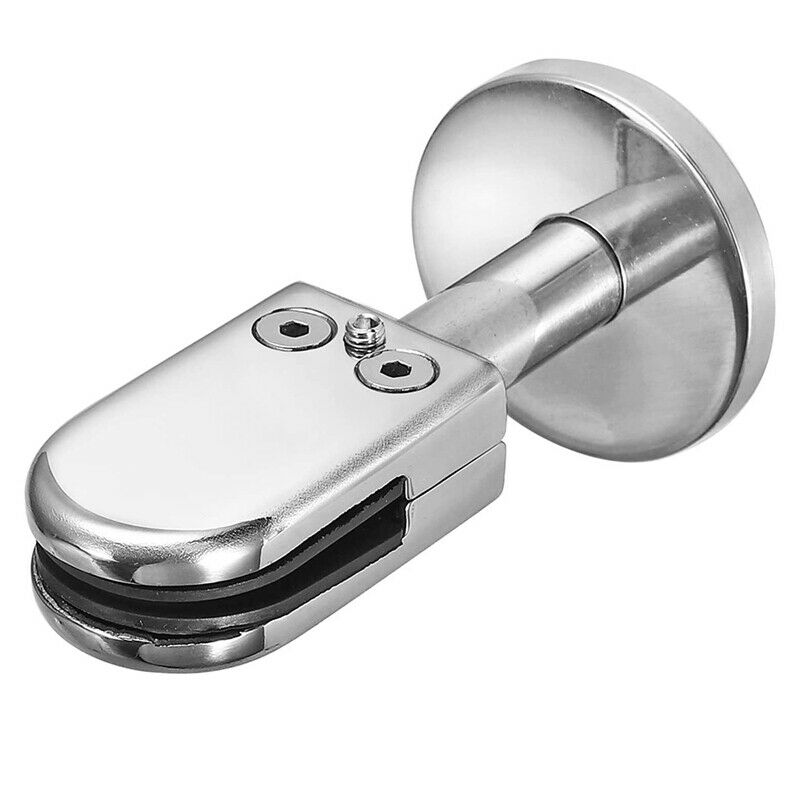 4 PCS Glass Clamps 304 Glass Bracket Adjustable Glass Clip 8mm Glass Shelf CP3L1