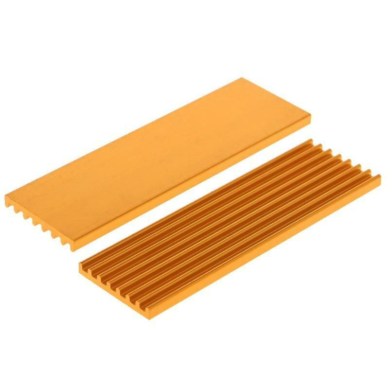 Aluminum Radiator Heatsink For M.2 PCIE Solid State Disk SSD 2280 70x22x3mm