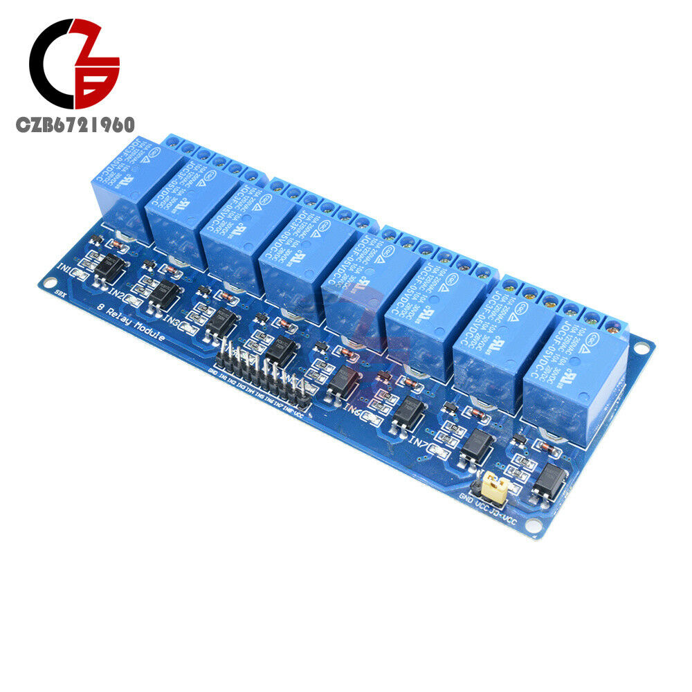 2PCS 8-Channel 5V Relay Shield Module Board Optocoupler module Arduino ARM AVR