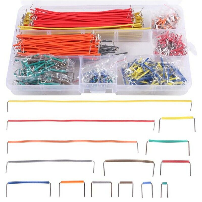 840 Pcs Preformed Breadboard Jumper Wire Kit,14 Lengths Assorted Jumper Wire fL8