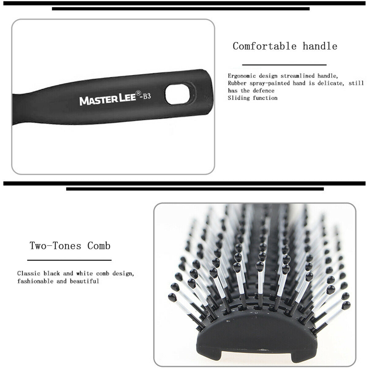Vented Brush for Men Barber Hair Styling Anti-static Women Wave Hair Comb Brush