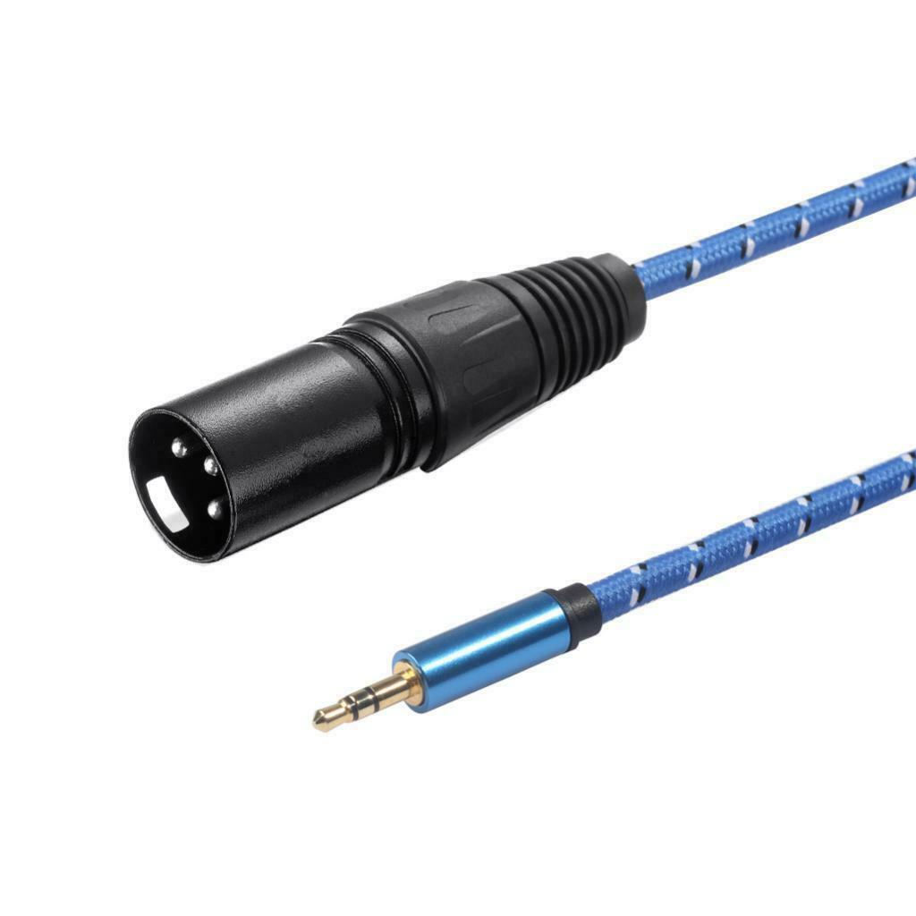 3.5mm Male to XLR Male Professional Audio Cable for Microphones Sound Card
