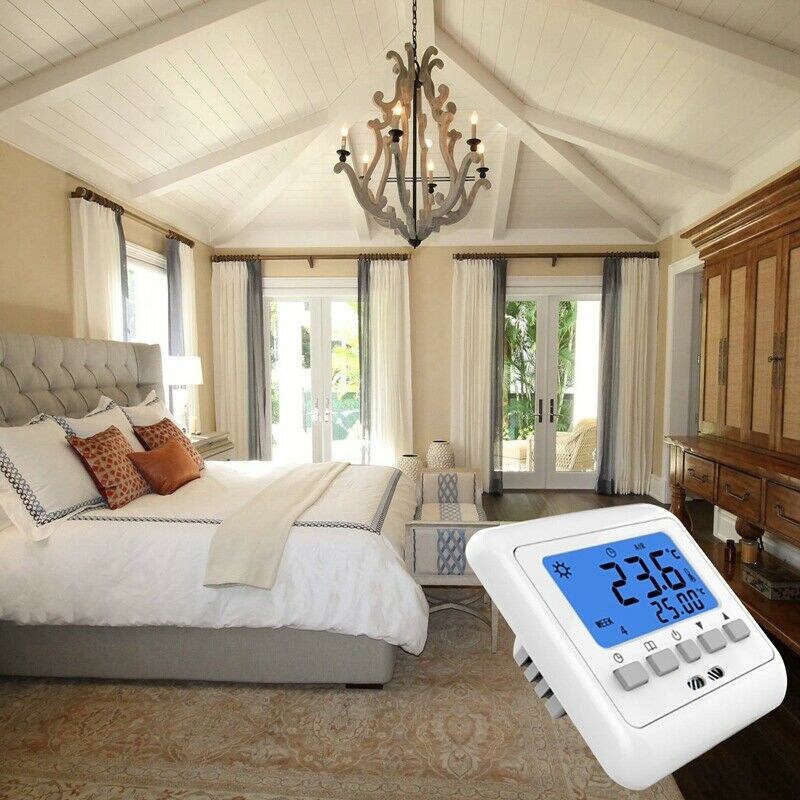 C08.H3 16A Digital Thermostat Temperature Controller 0-40 Celsius Antiflaming R5