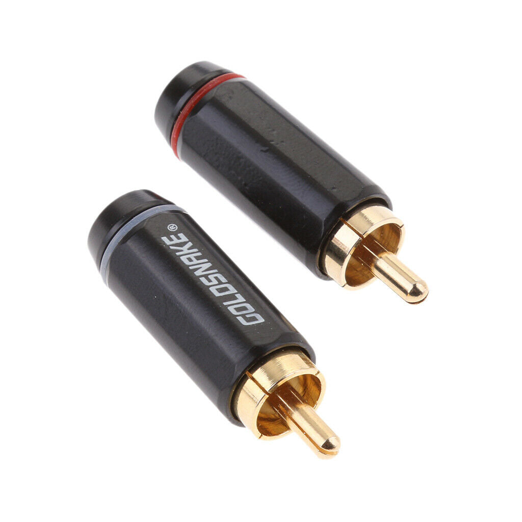 Pack of 2pcs 3.5mm   to RCA Male Plug Mono Female Audio Connector Adapter