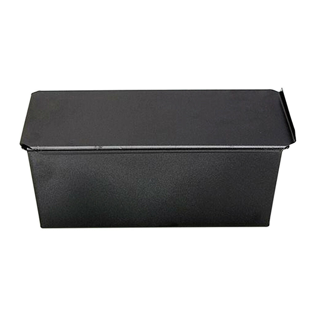 1kg Non Stick Loaf Pan Baking Fruit Cake Bread Tin Oven Tray with Lid Black