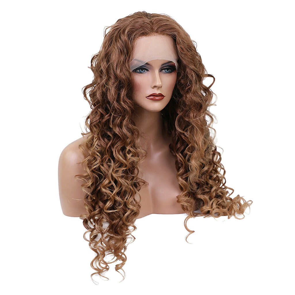 Loose Curly Wave Hair Wigs Heat Resistant Fiber Synthetic