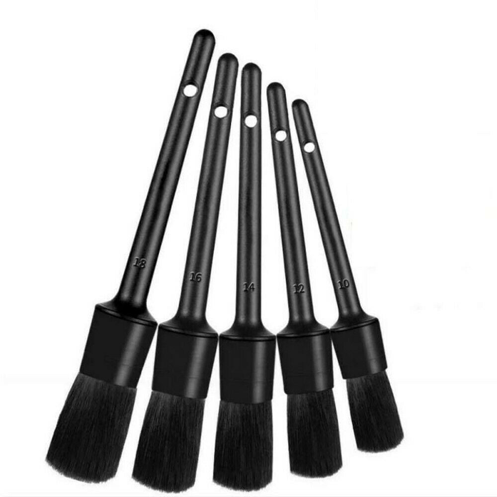 5pcs Car Detailing Brush Set Car Dashboard Accessories Air Outlet Cleaning Brush