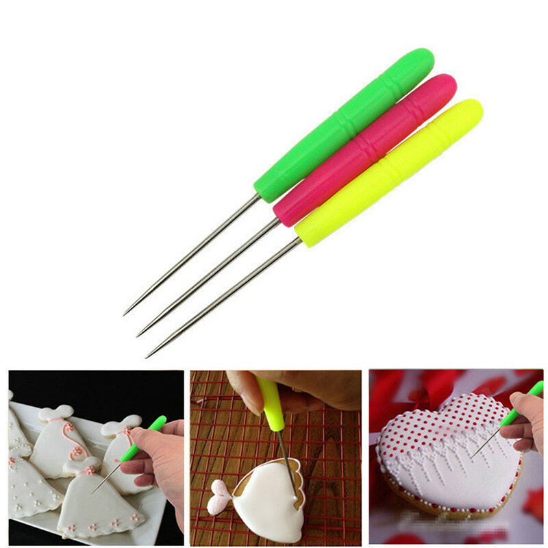1pc Scriber Needle Modelling Tool Icing Cake Carve Decoration Fondant Craf.l8