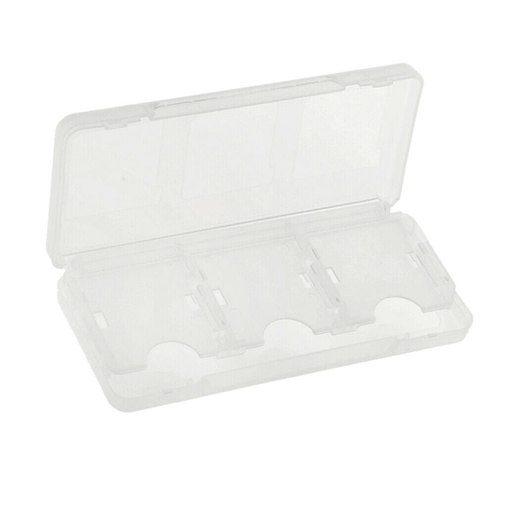 6 in 1 Card Box Storage Holder Case for 3DS Game Cards White