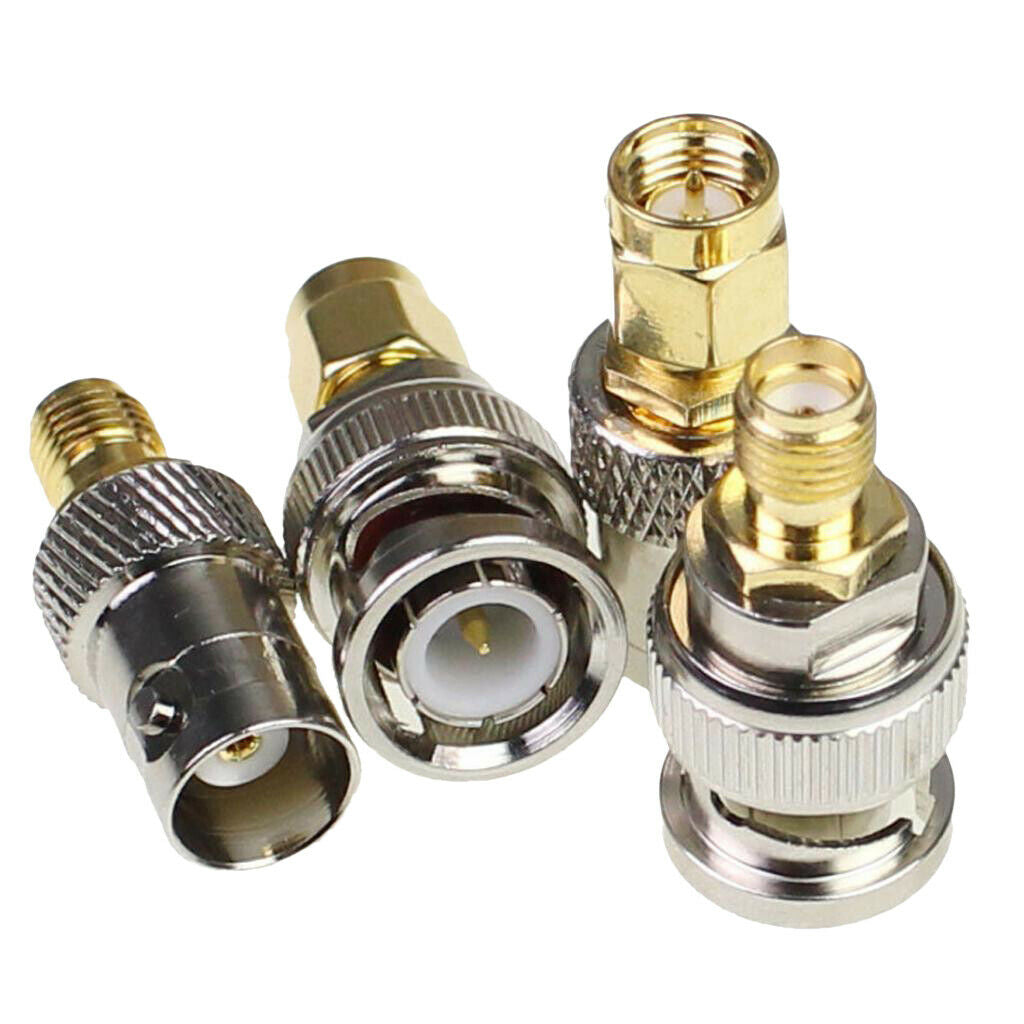 1 set / 4 pieces BNC to SMA Male Female RF Kit Adapter Connector Test