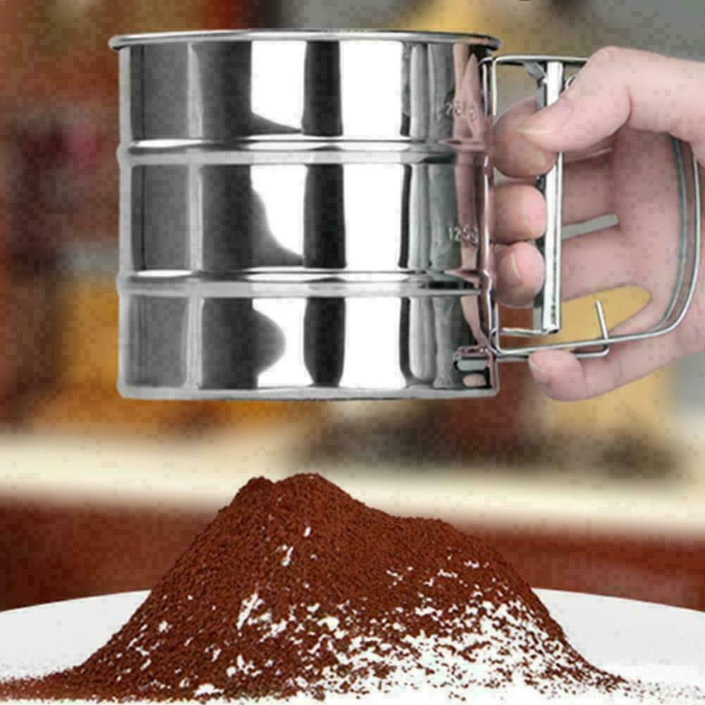 Steel Semi - Automatic Hand - Held Flour Sieve Powder T6C8 D4P5 I9E7