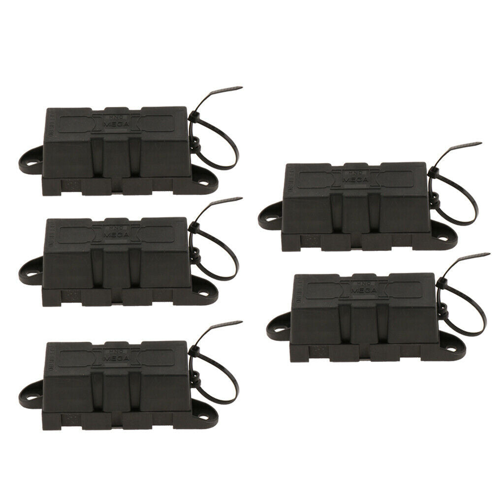 5x Mega Fuse Holder For Forklift RV Motorhome Yacht Car Golf Cart Marine