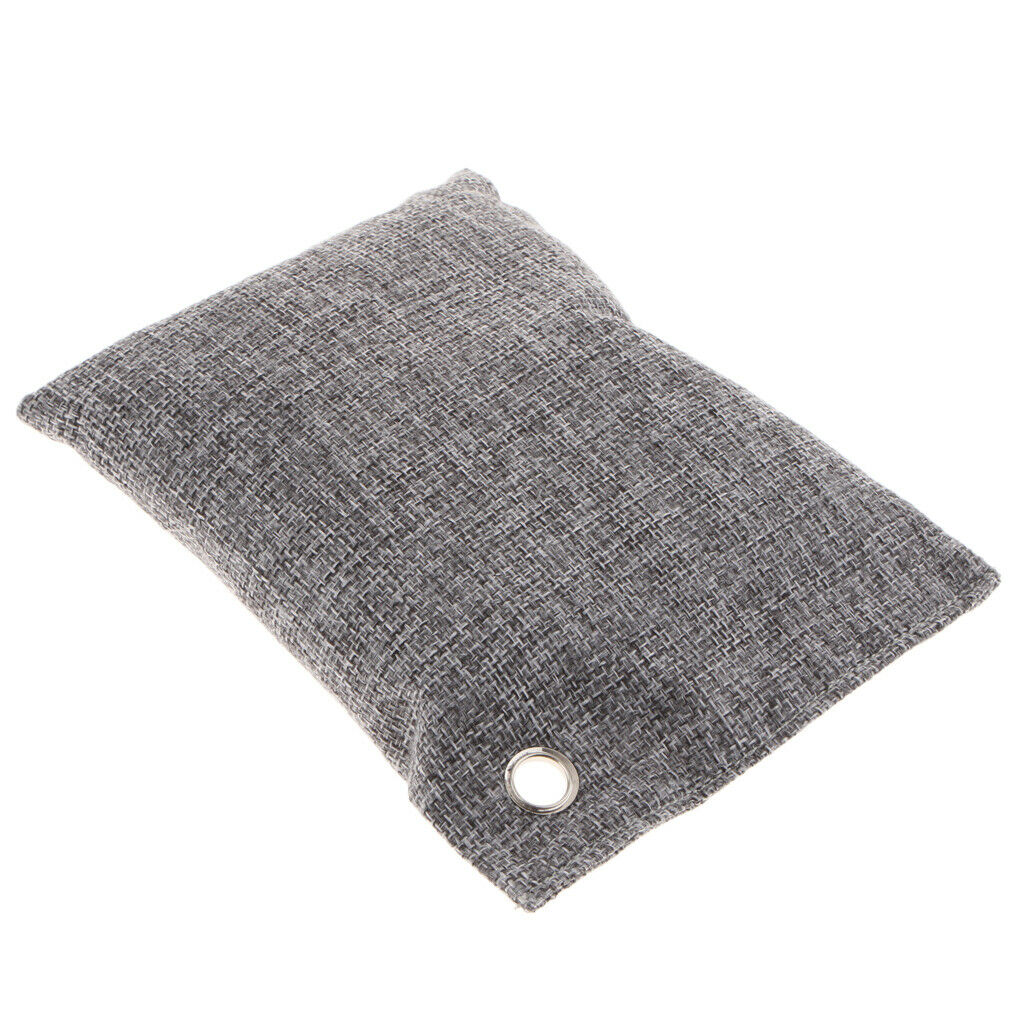 2 Pack Bamboo Odor Eliminator Bags 500g, Natural Bamboo Charcoal Air Purifying