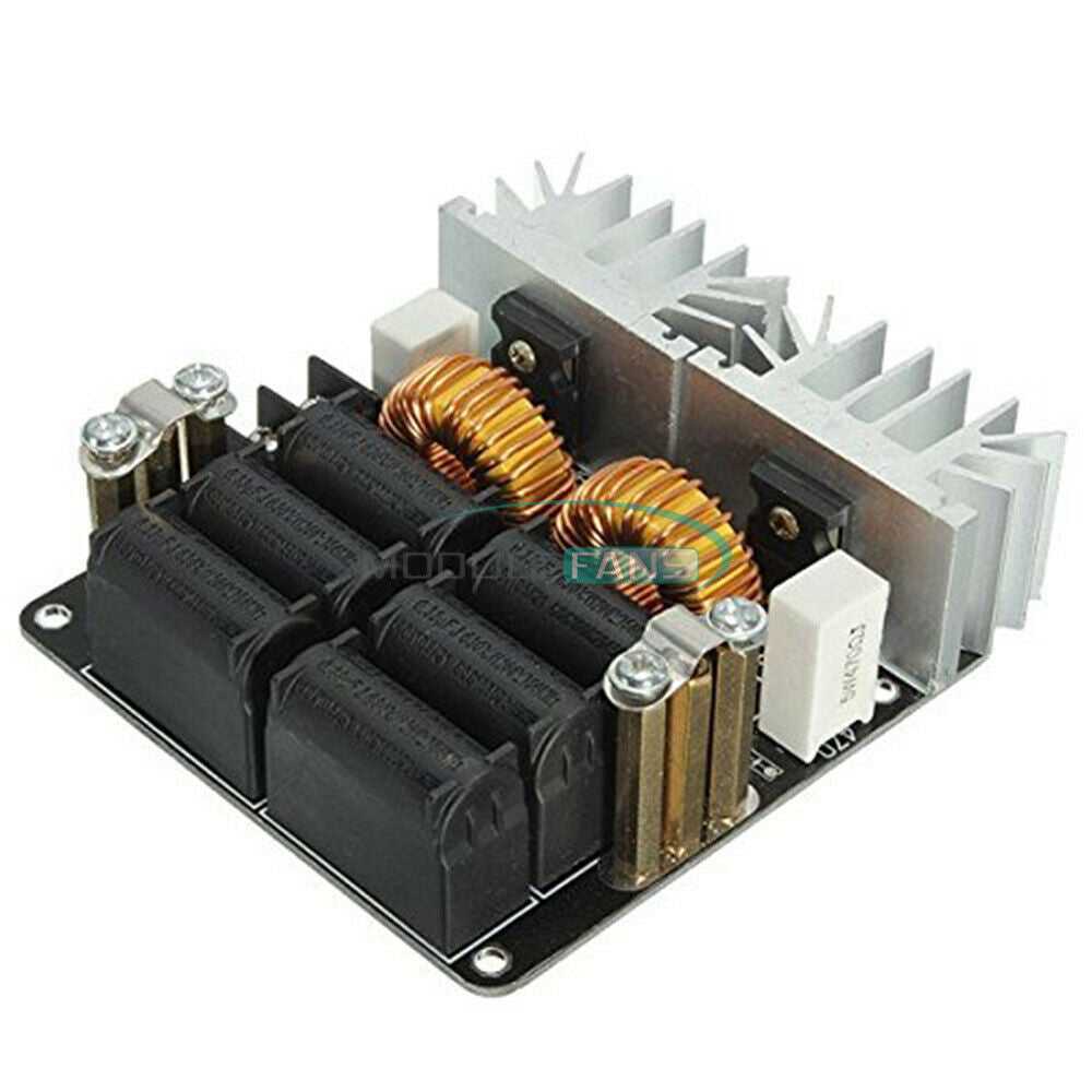 DC 12-48V 1000W 20A ZVS Tesla Induction Heating Board Flyback Heater Cooling Fan