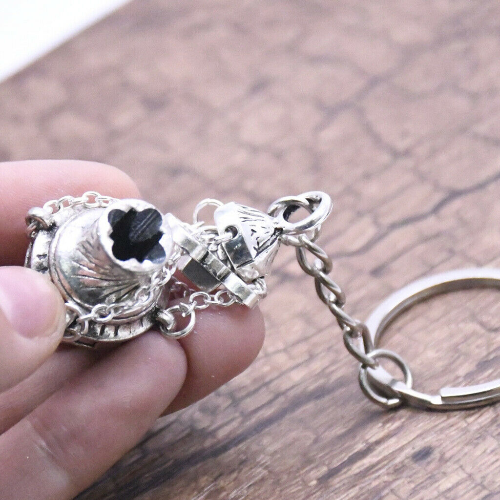 Incense Burner Keychain Keyring Bag Charms Key Ring Car Hanging Ornaments