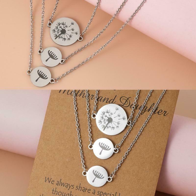 Soul Sister Expandable Dandelion Necklace for Women Friendship Lover Gifts 3x