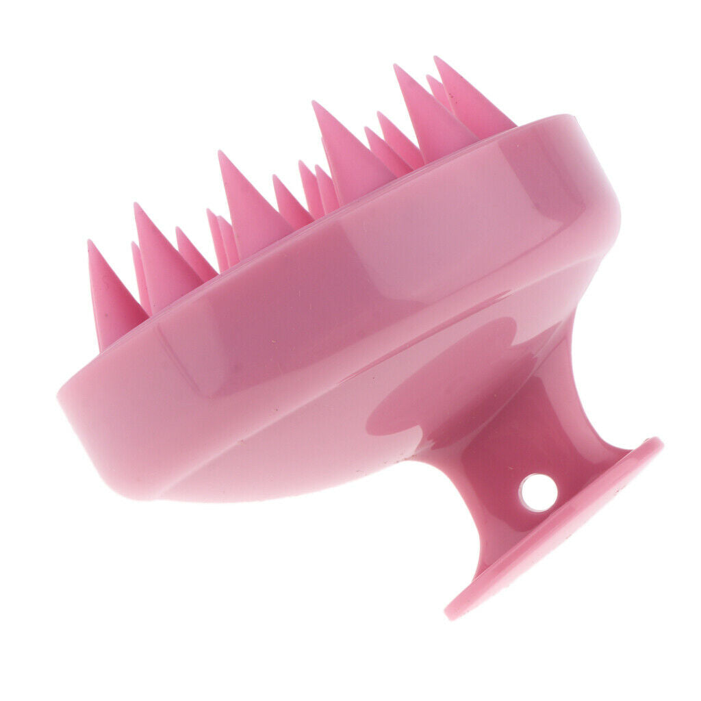2Pc Hair Scalp Massager Shampoo Brush With Soft Silicone Head