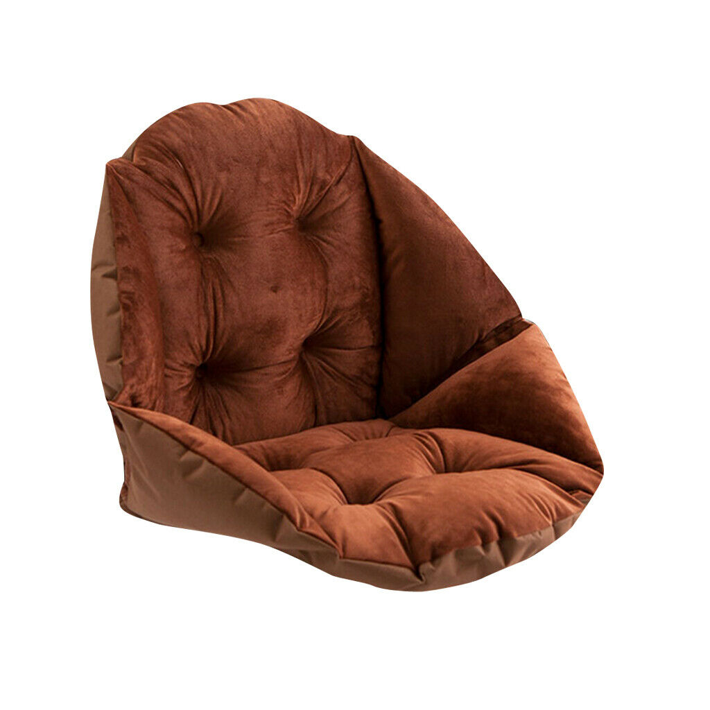 Comfort Shell Shape Surrounded Seat Cushion Foam Car Chair Pad Pillow-Coffee